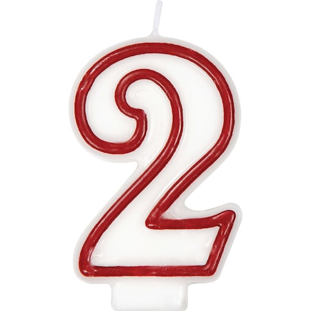 Creative Converting No. 2 Candle, 1.25x3, 6PK 080098033